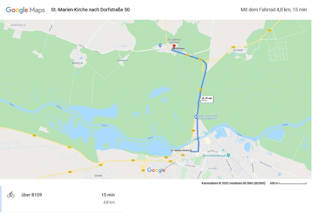 Ferienwohnung Kastanienblick Oder Parkblick, Oder Unser Radlerzimmer! Ziethen  Екстериор снимка