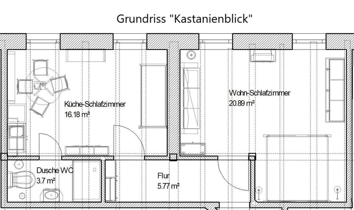 Ferienwohnung Kastanienblick Oder Parkblick, Oder Unser Radlerzimmer! Ziethen  Екстериор снимка
